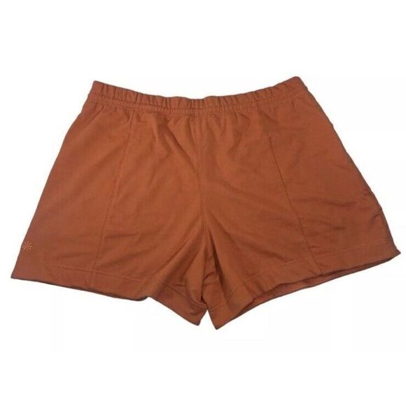 Athleta Shorts 587418 Women Sz 1X Burnt Orange Retroterry Shorts Terrycloth - Picture 2 of 11